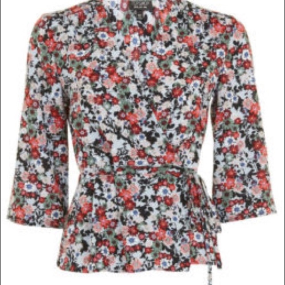 Beautiful Topshop Wrap Top. NWOT